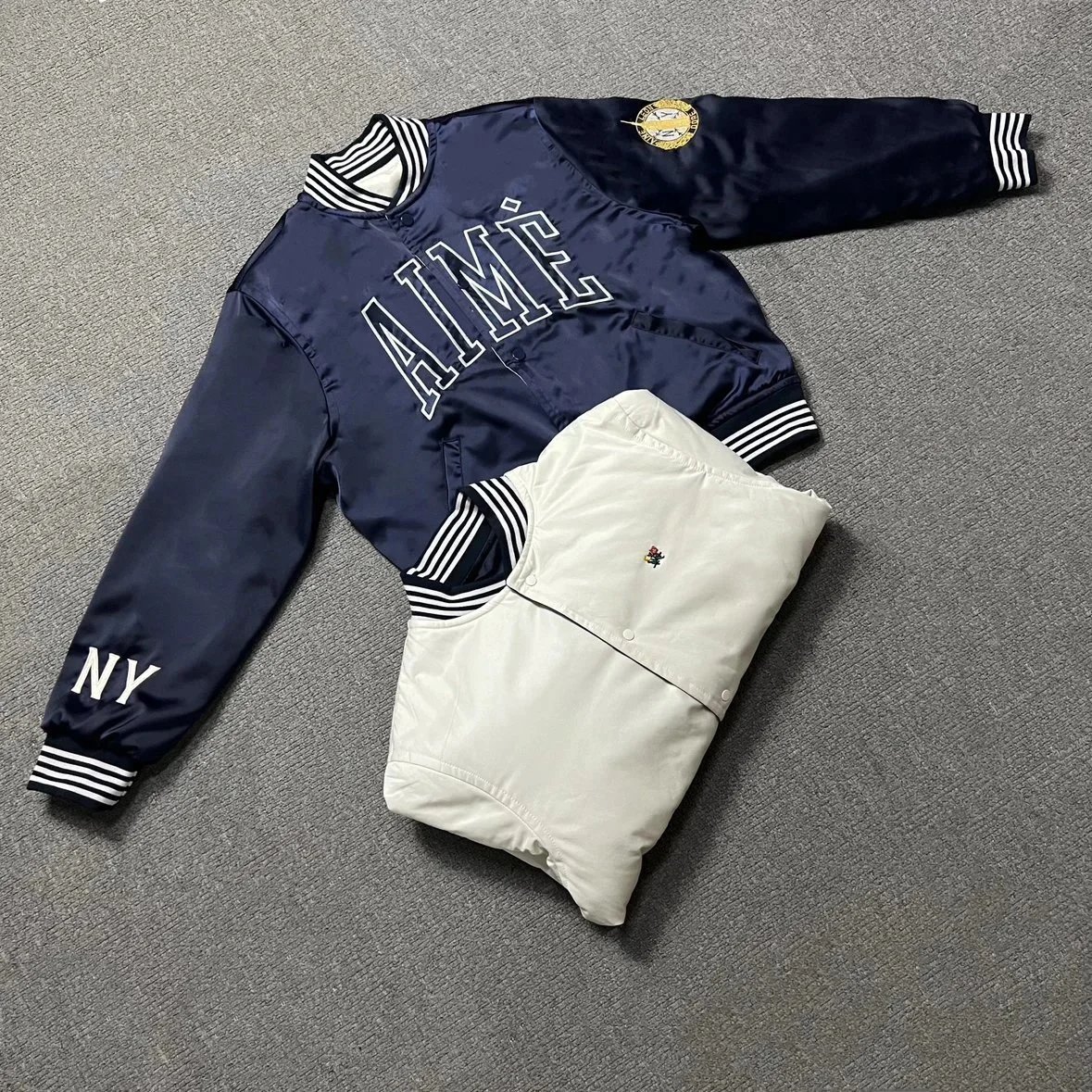 Aime Leon Dore  Reversible Varsity Jacket