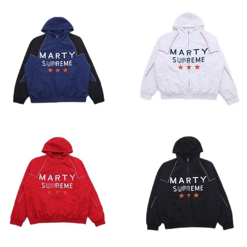 26ss Spring New Embroidered Couple's Jacket Unisex Baseball Jacket Padded Jacket-BL