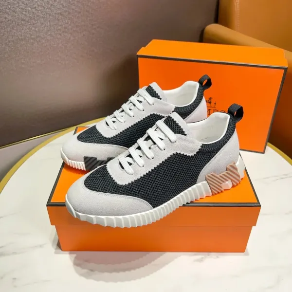 Hermès Oran Sneakers Black Gray White Sneakers - 1