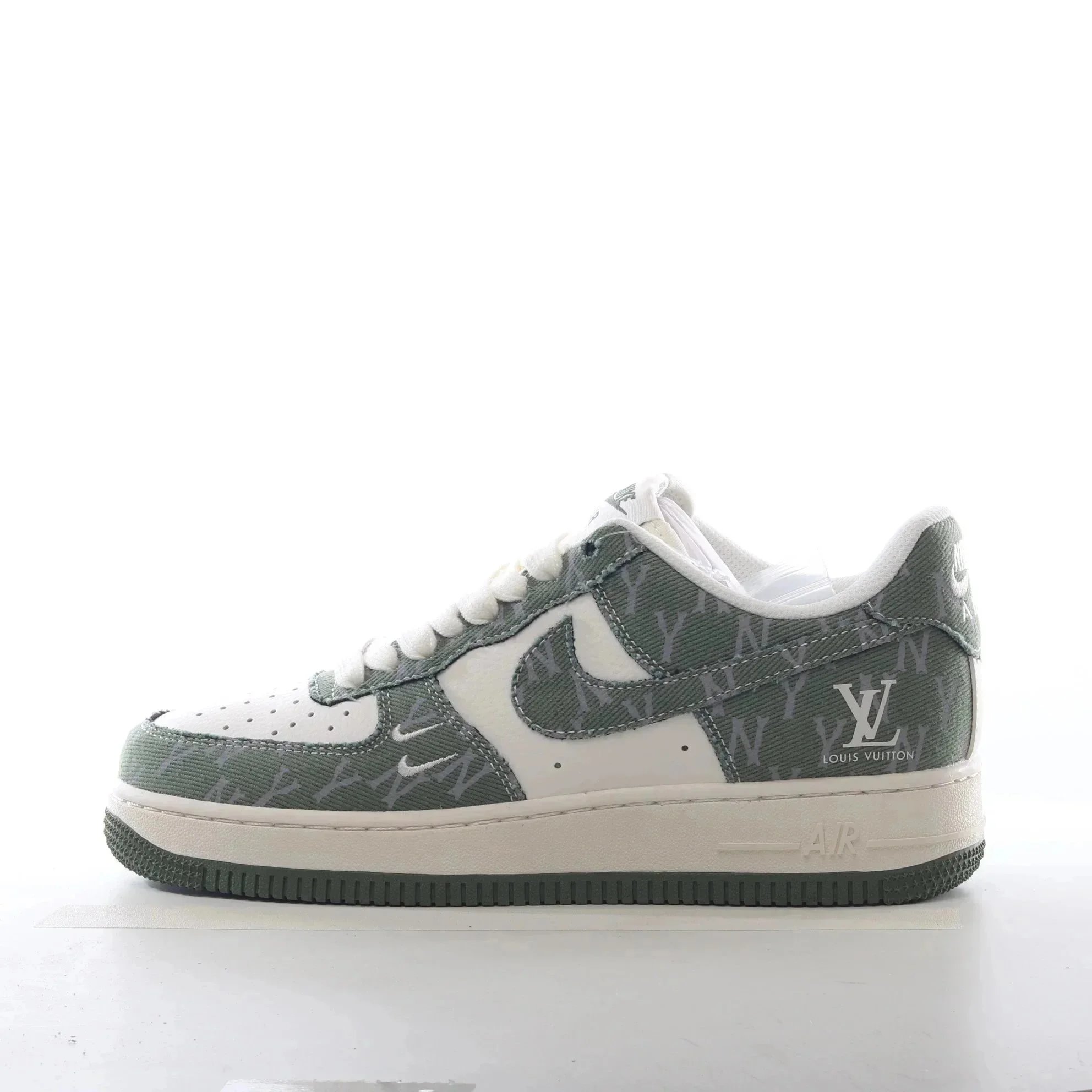 Louis Vuitton x Nike Louis Vuitton x Nike Air Force 1 Low Olive Green Sneakers Green