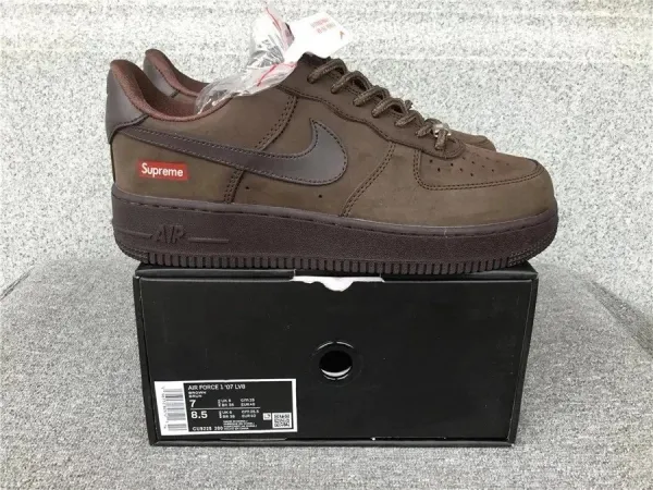 Nike Air Force 1 Low Triple Black Rope-Lace Sneakers - 10