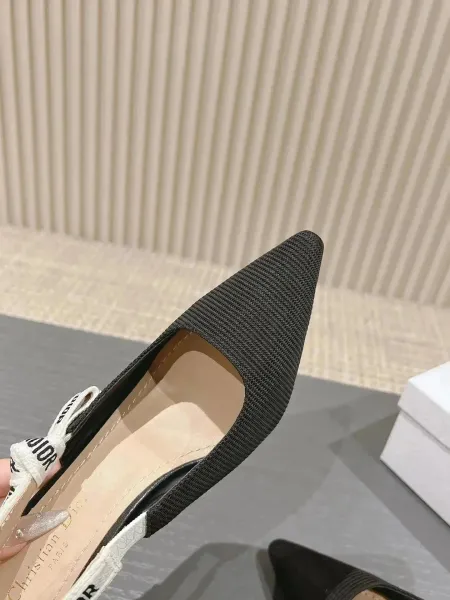 Dior J'Adior Slingback Heels Pink Corduroy - 8