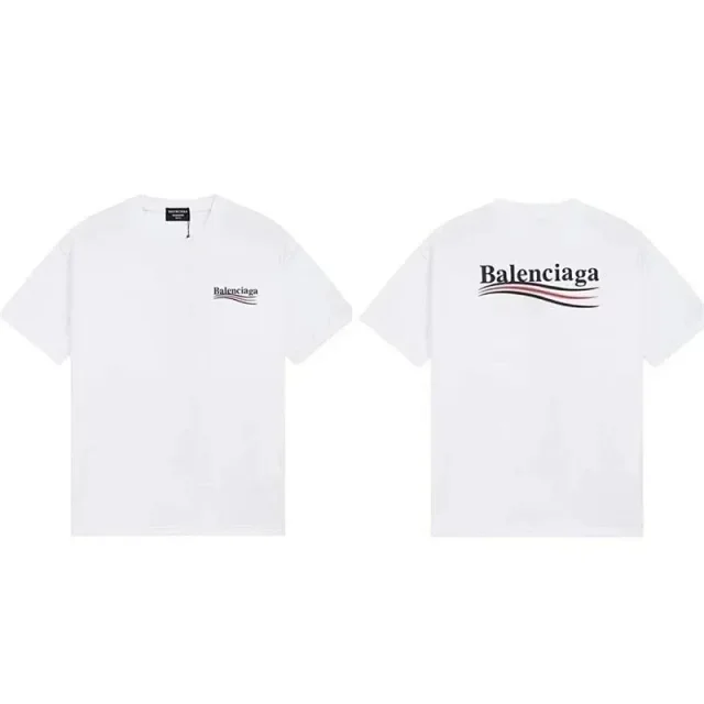 Balenciaga T-Shirts Short-Sleeve Logo Graphic T-Shirt product detail image 6