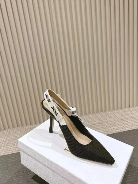 Dior J'Adior Slingback Heels Pink Corduroy - 6