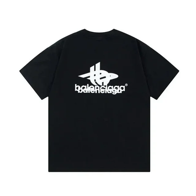 Balenciaga T-Shirts Short-Sleeve Logo Graphic T-Shirt product detail image 7