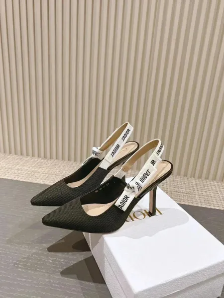 Dior J'Adior Slingback Heels Pink Corduroy - 7