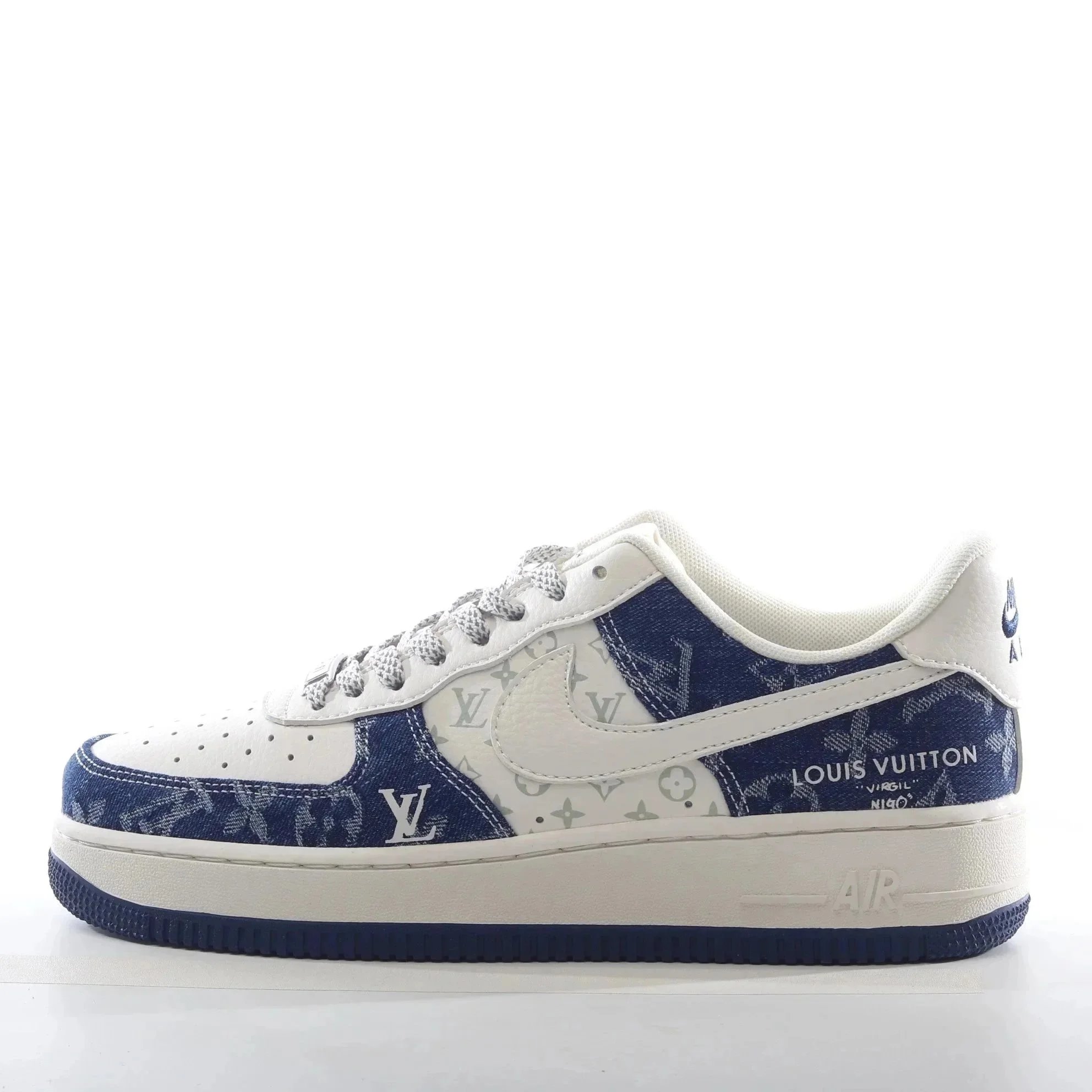 Louis Vuitton x Nike Louis Vuitton x Nike Air Force 1 Low Sneakers in Blue Monogram Blue