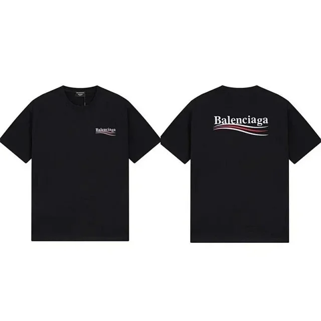 Balenciaga T-Shirts Short-Sleeve Logo Graphic T-Shirt product detail image 5