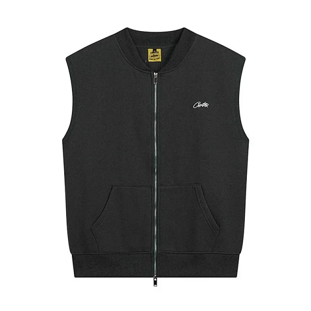 Corteiz Vests Zip-Up Sweat Vest with Kangaroo Pockets product detail image 5