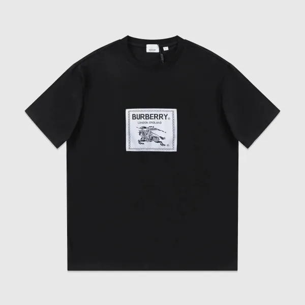 Burberry Equestrian Knight Patch T-Shirt Black - 1