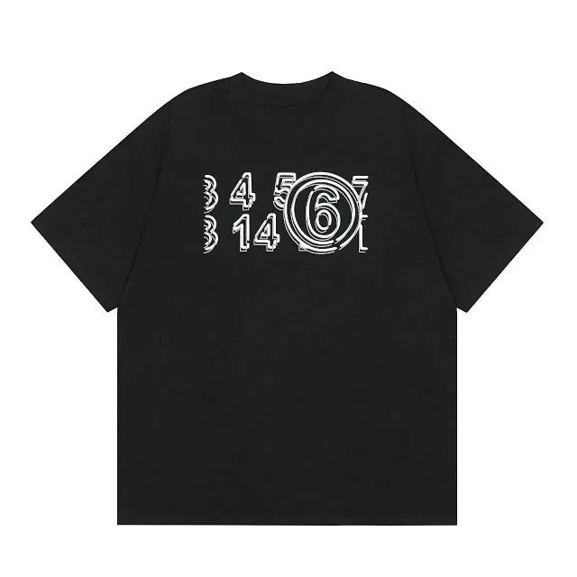 Maison Margiela T-Shirts Number logo graphic print product detail image 4
