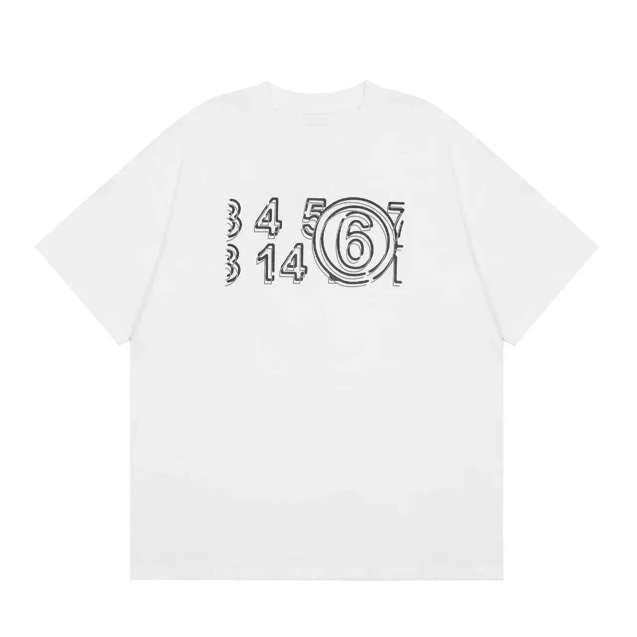 Maison Margiela T-Shirts Number logo graphic print — 09
