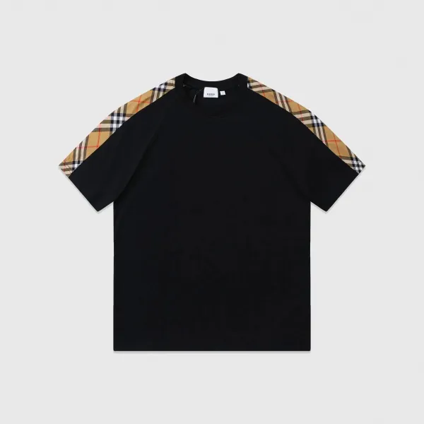 Burberry Vintage Check Panel T-Shirt Black - 1