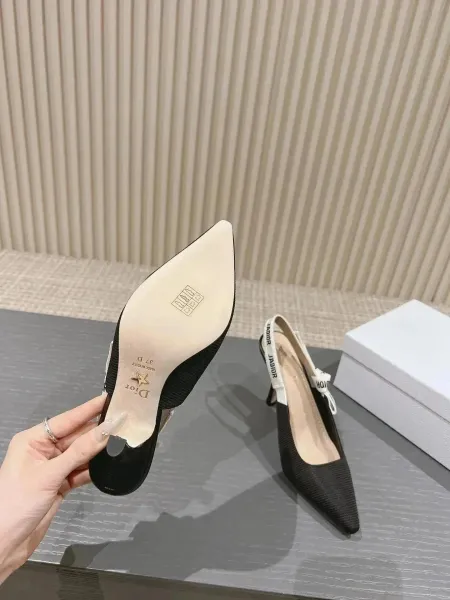 Dior J'Adior Slingback Heels Pink Corduroy - 11