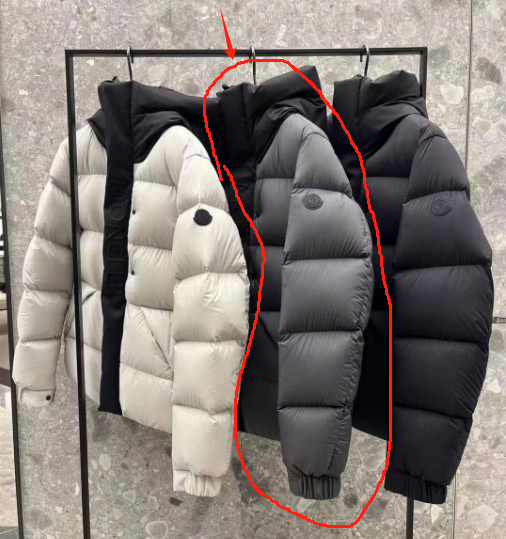 Moncler Down Jackets Hooded puffer jacket — 1 (gray/grey)