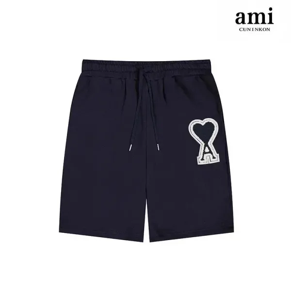 Ami Paris x Cuninkon Heart Logo Shorts Navy - 1