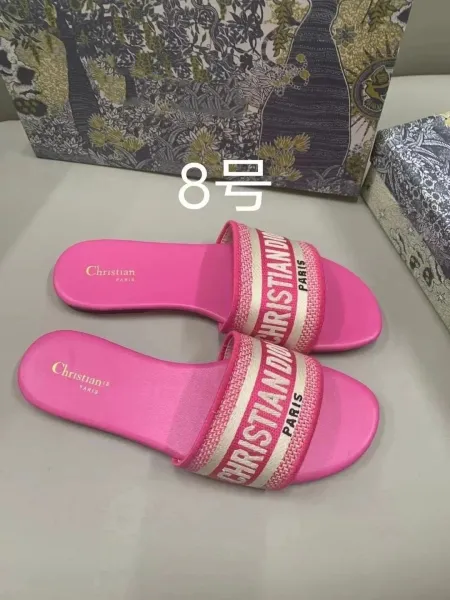 Dior B23 Slide Pink Sandals - 1
