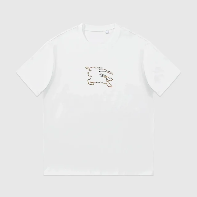 Burberry T-Shirts Short-sleeve logo and Equestrian Knight embroidered designs product detail image 5