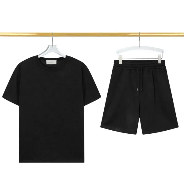 Gucci GG Jacquard T-Shirt and Shorts Set Black - 1
