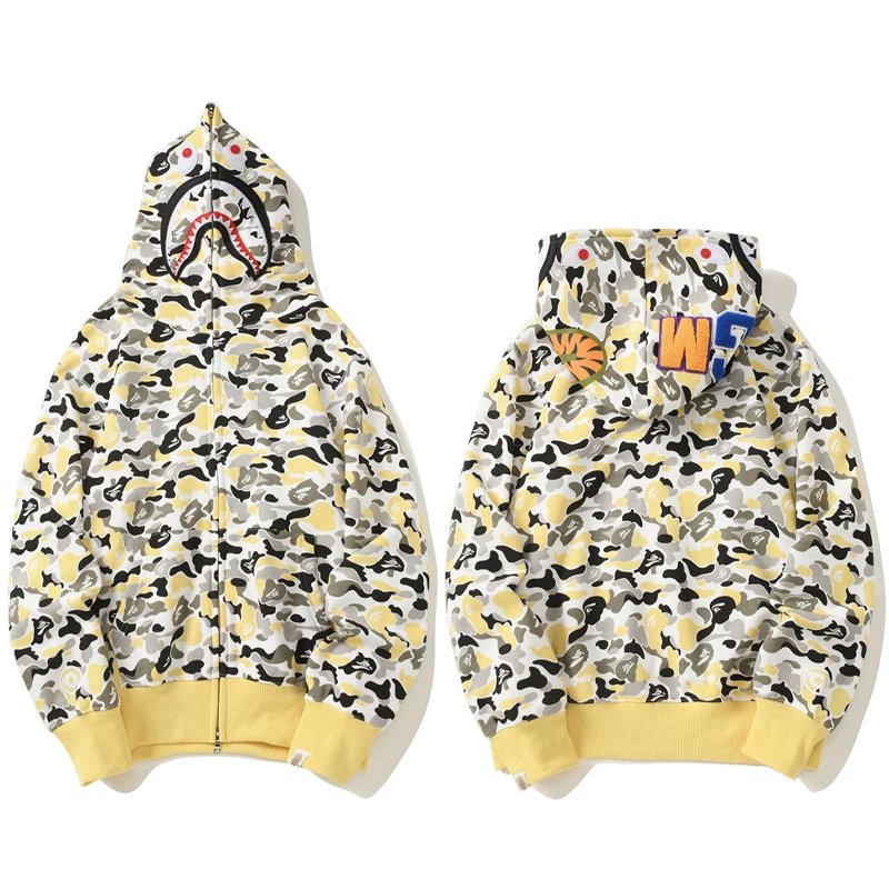Camouflage Black and Yellow Shark Jacket