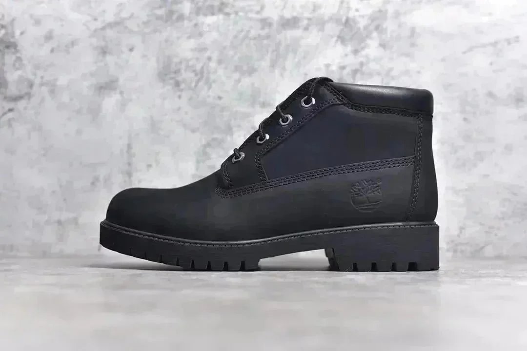 Yellow Leather High-Top Snow Boots photo 6