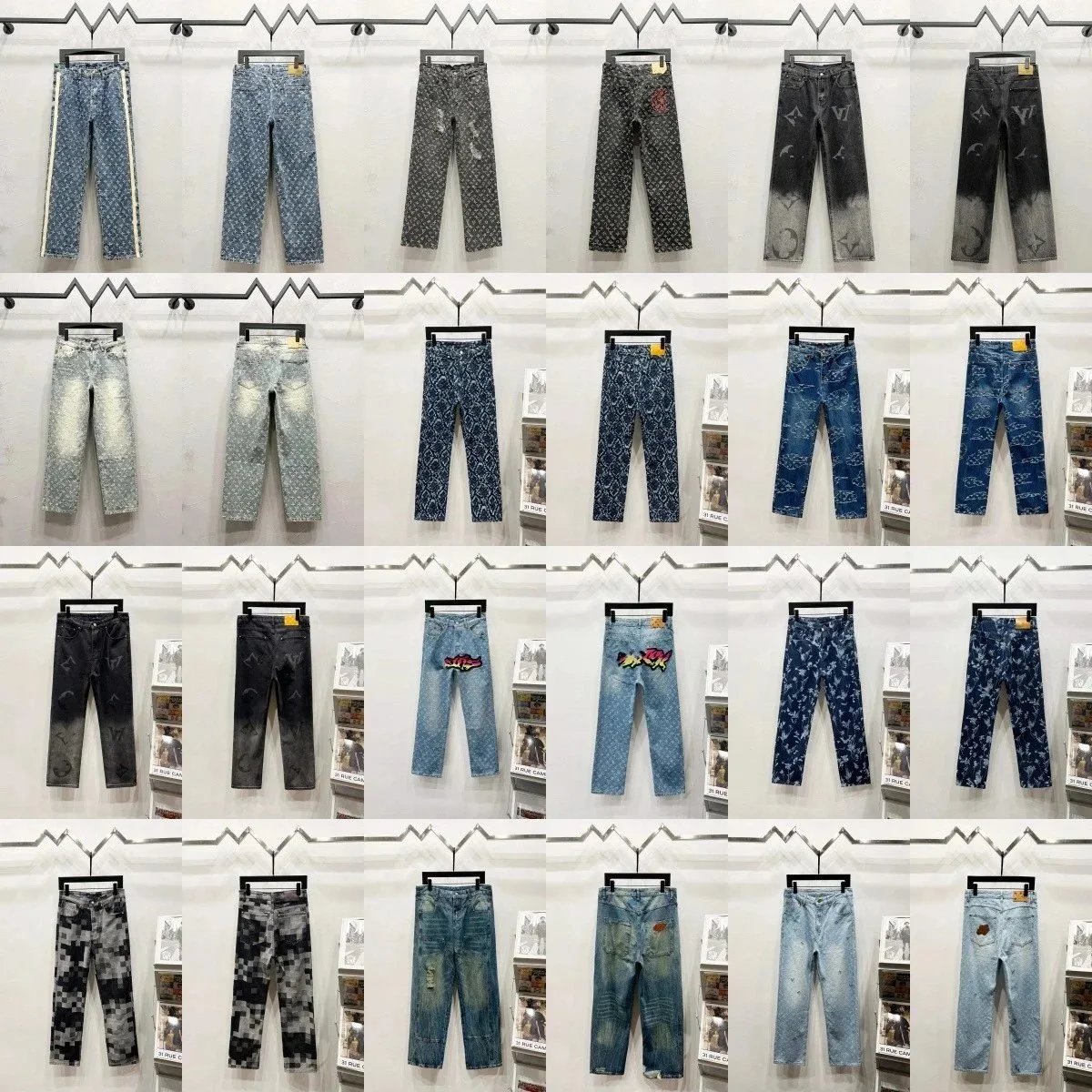 L Hand Lao Hua Jeans 25 New Straight Leg Pants