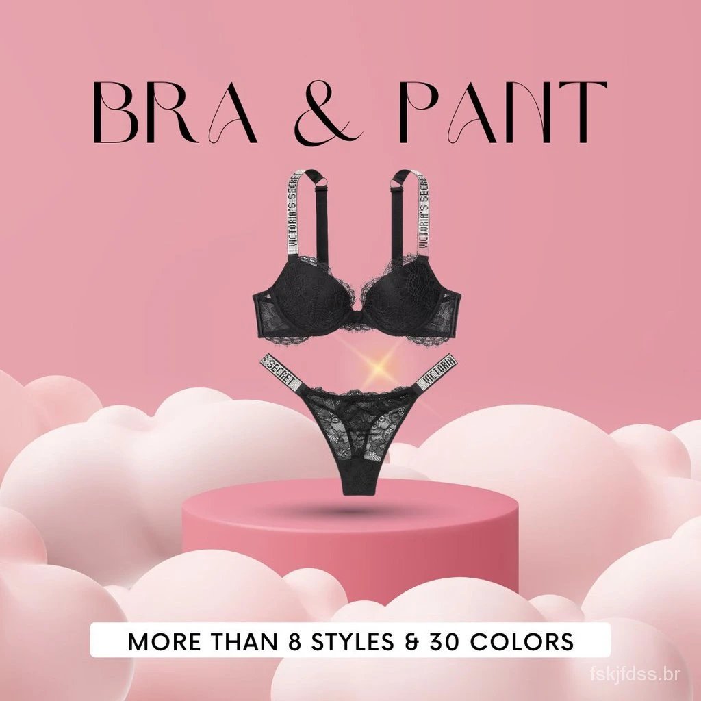 Black Thong Set