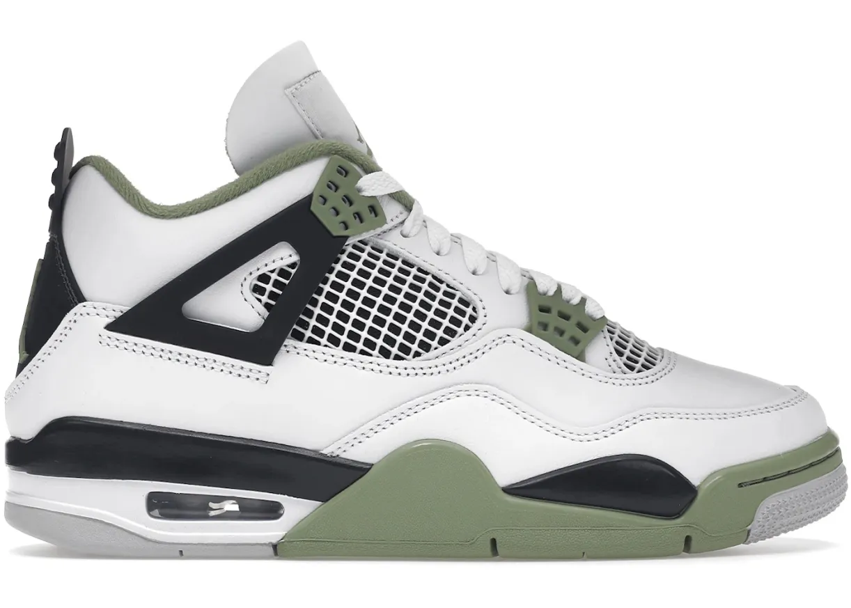 AJ4-White, Black, and Green SKU image