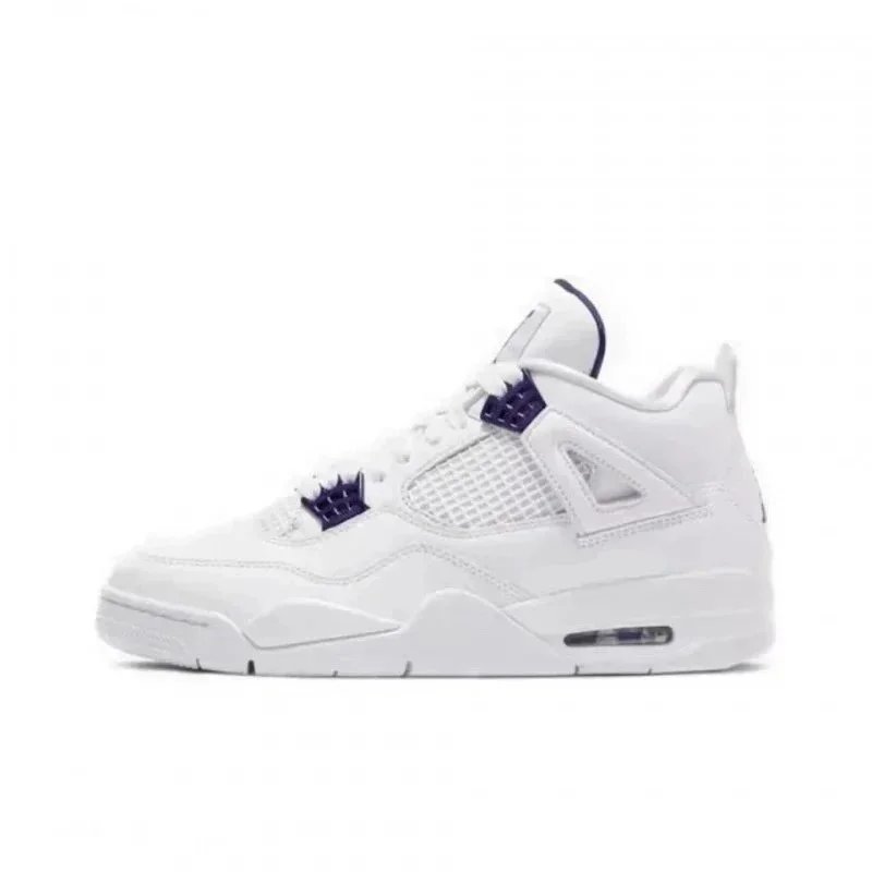 AJ4-White and Purple Laces SKU image