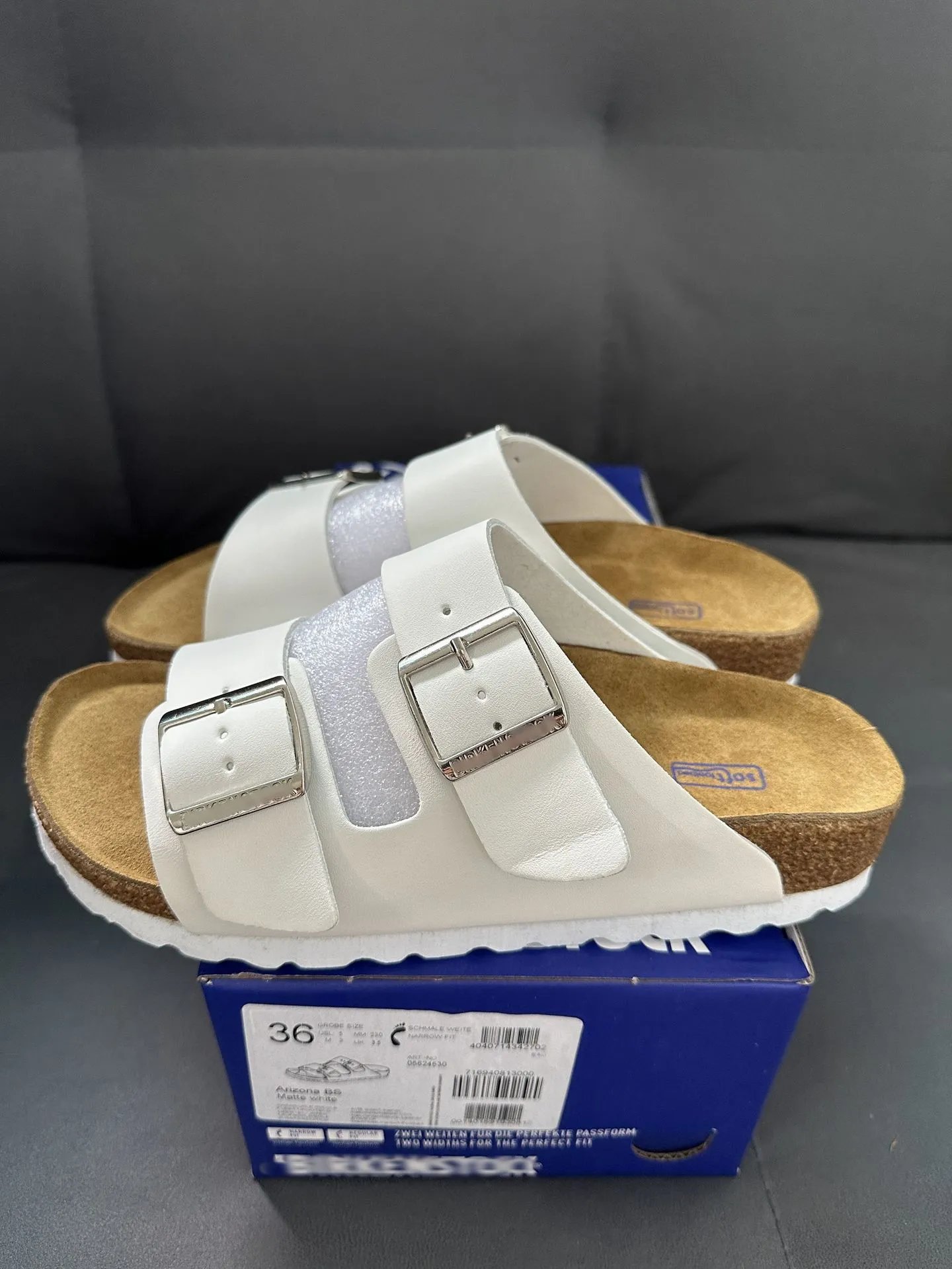 Birkenstock Arizona Soft Footbed Matte White 0552453