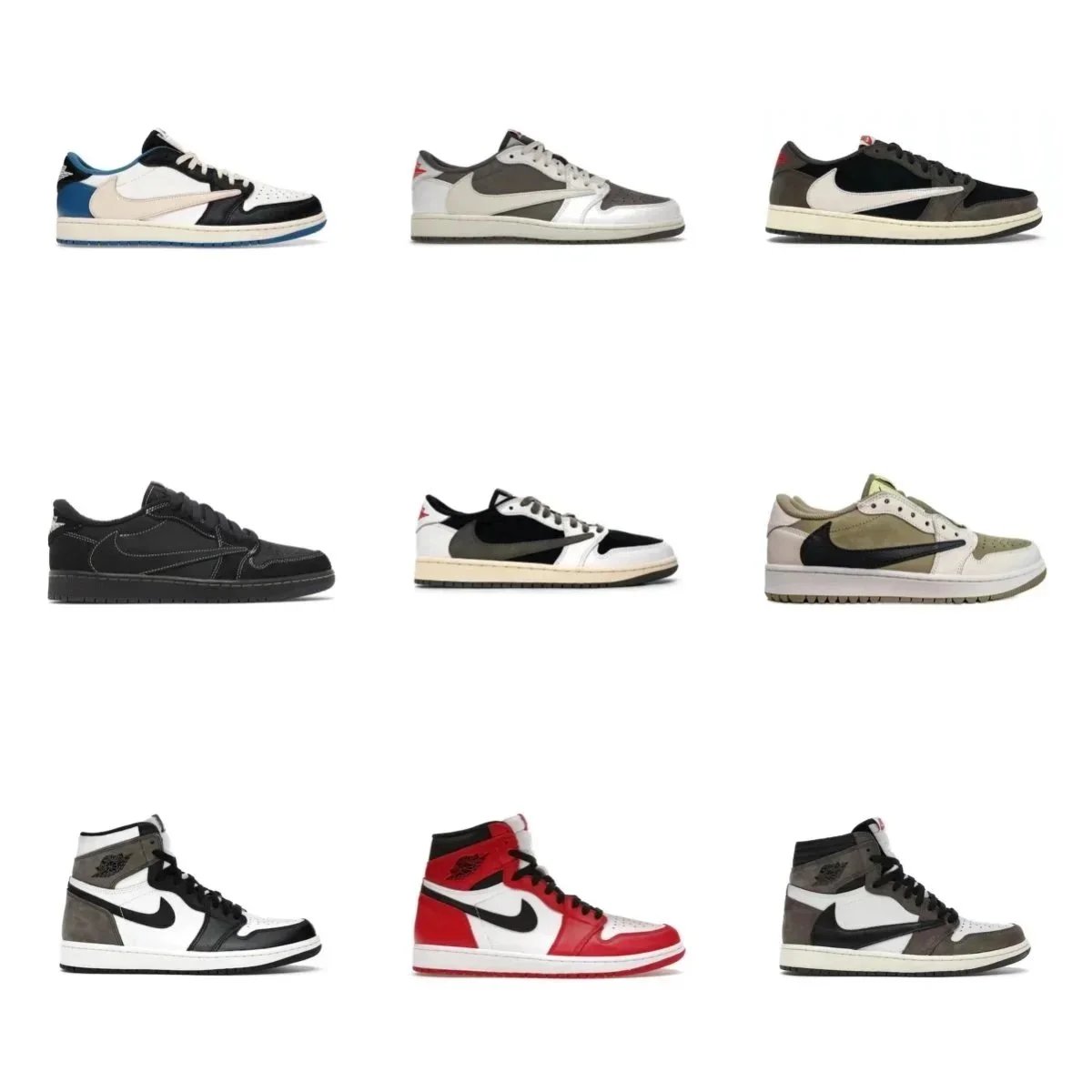 Nike Air Jordan 1 Retro High OG - Travis Scott Collaboration Sneakers - 2297316