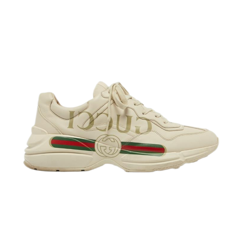 Gucci Rhyton Sneaker with Logo - White Leather Trainers for Men and Women - 1772094