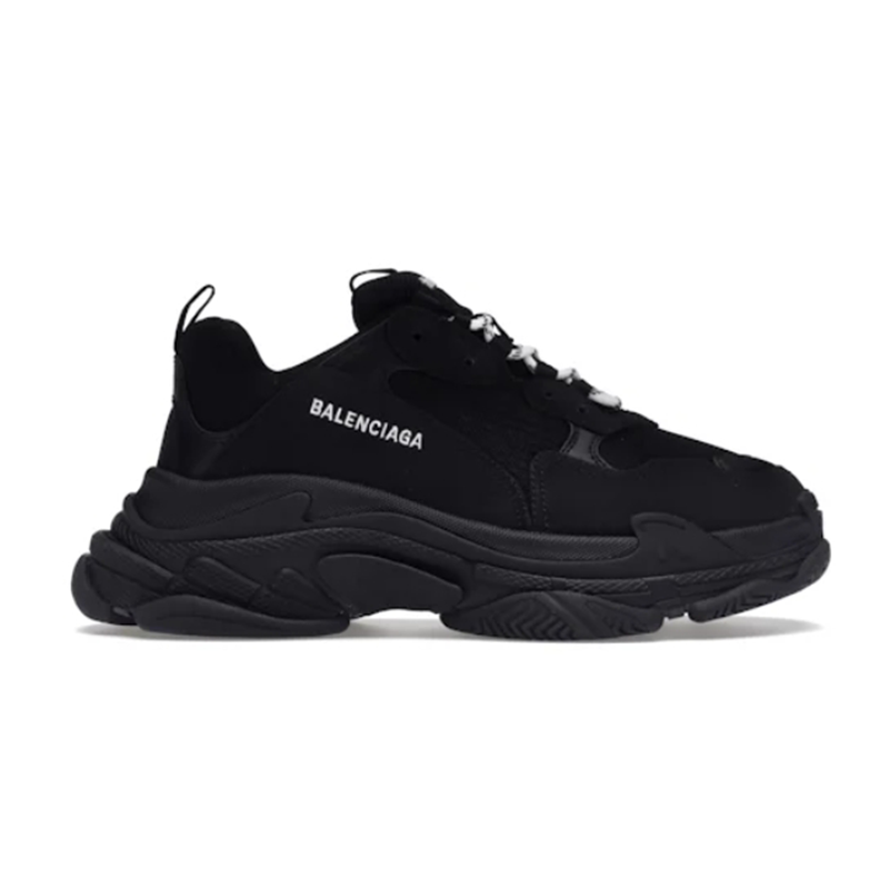 Balenciaga Triple S Sneakers in Black - Chunky Dad Shoes - 1971175