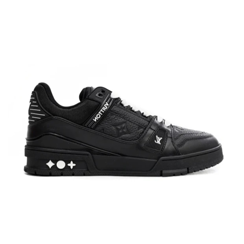 Louis Vuitton Trainer Sneaker in Black Leather - Men's Fashion Footwear - 2885987