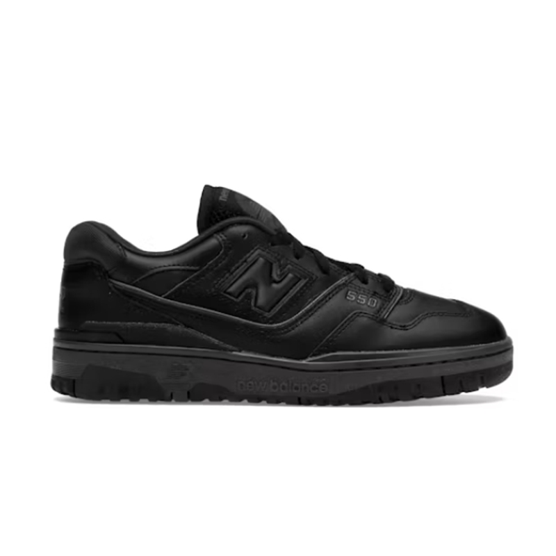 New Balance 550 Low-Top Sneakers - Black Leather Shoes for Men and Women - 1905270