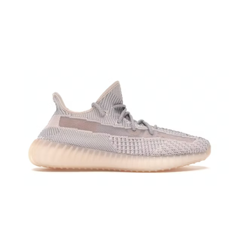 Adidas Yeezy Boost 350 V2 Clay Running Shoes - Grey and Cream Sneakers - 3216088