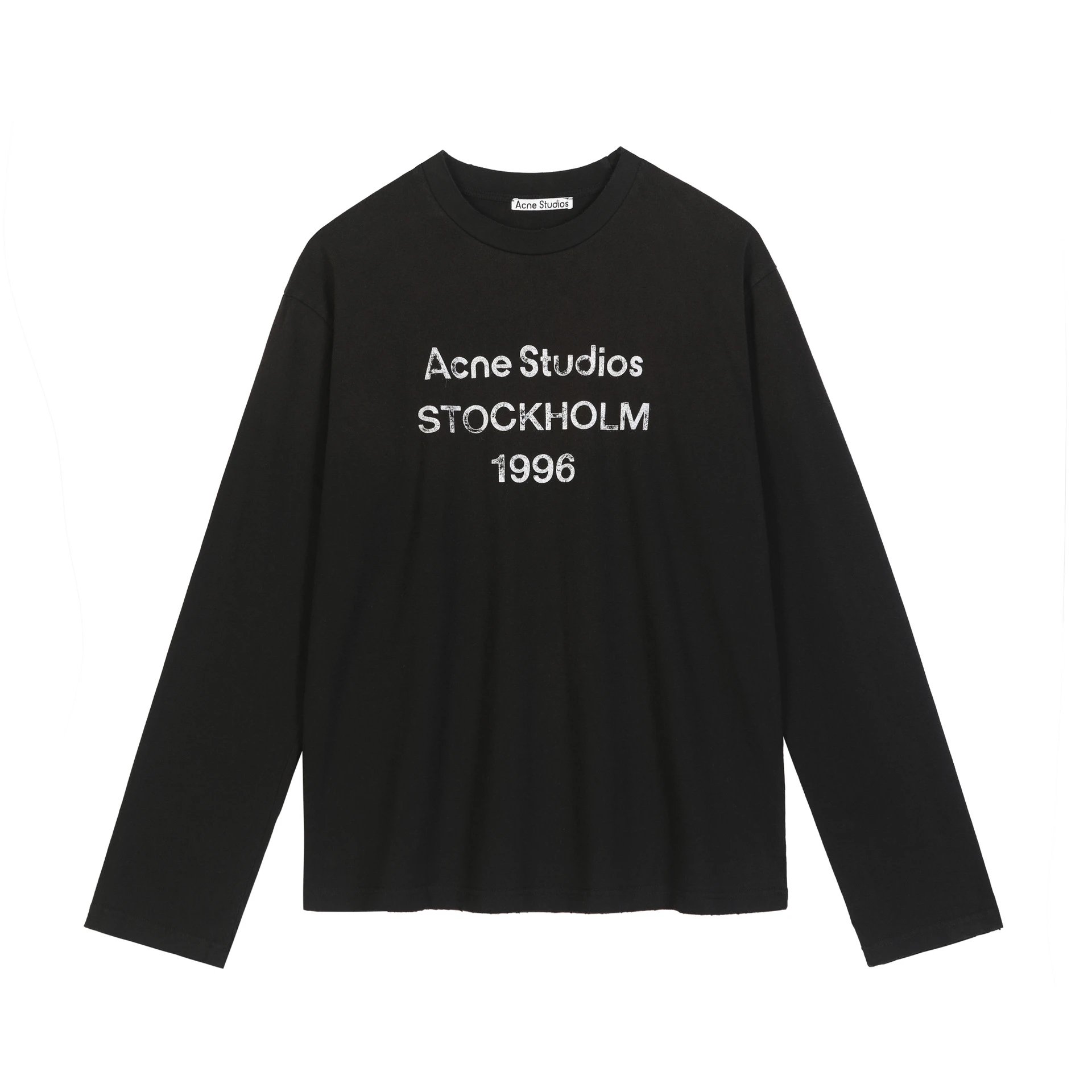 Ac * n * e pure cotton letter long sleeved shirt