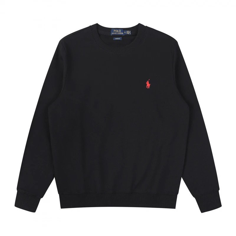 Round neck black and red logo