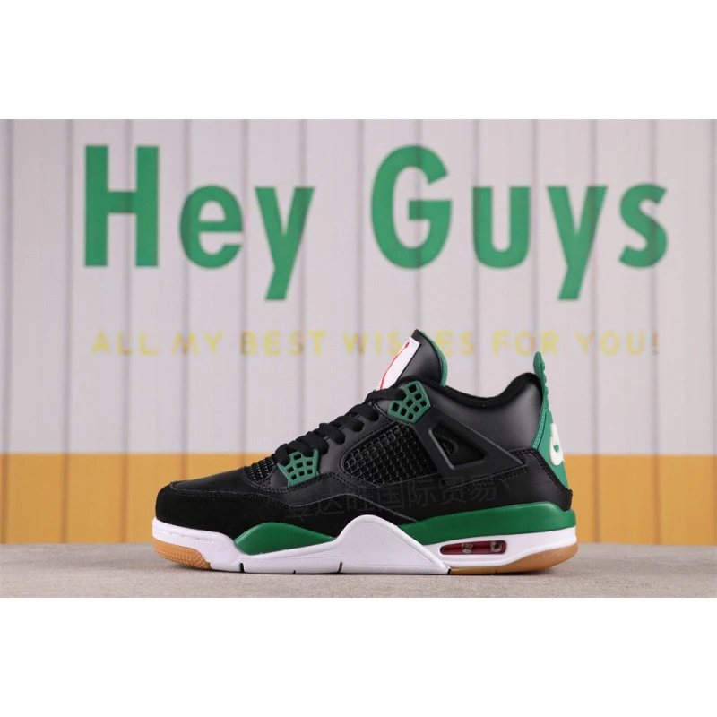 New AJ4 - Black/Green