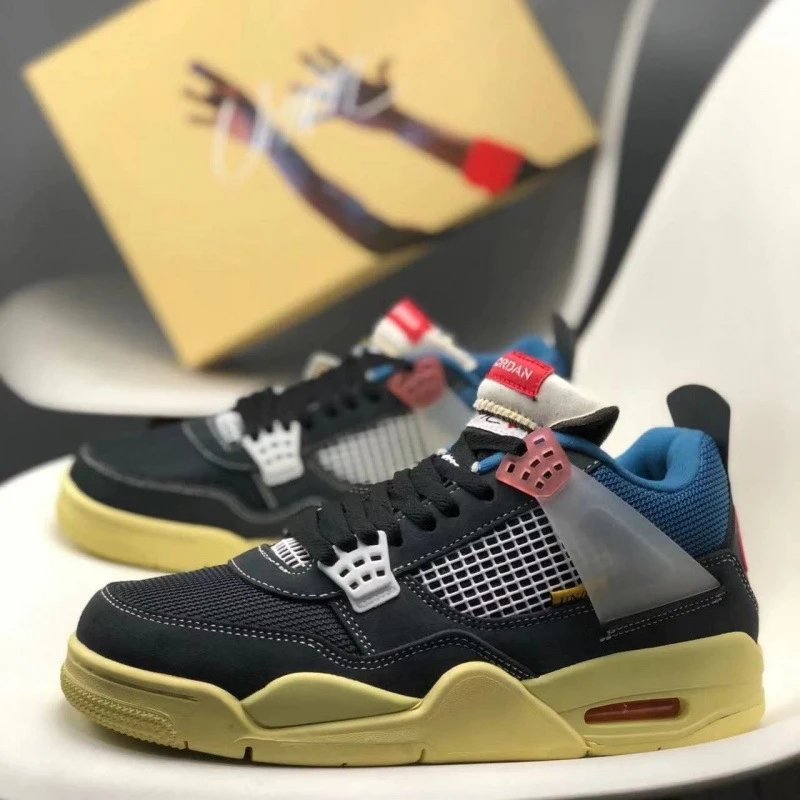New AJ4 - Black/Blue