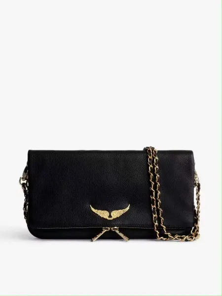 Philipp Plein Angel Wings Clutch Black Chain Bag Clutches - 1