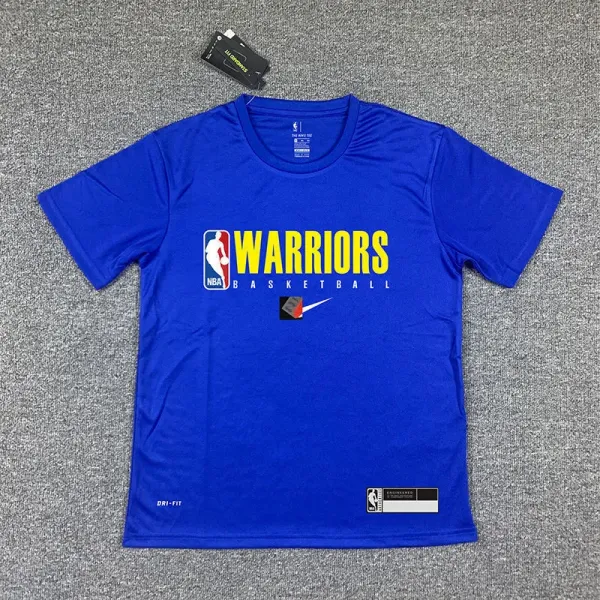 Nike Golden State Warriors Practice T-Shirt Royal Blue - 1