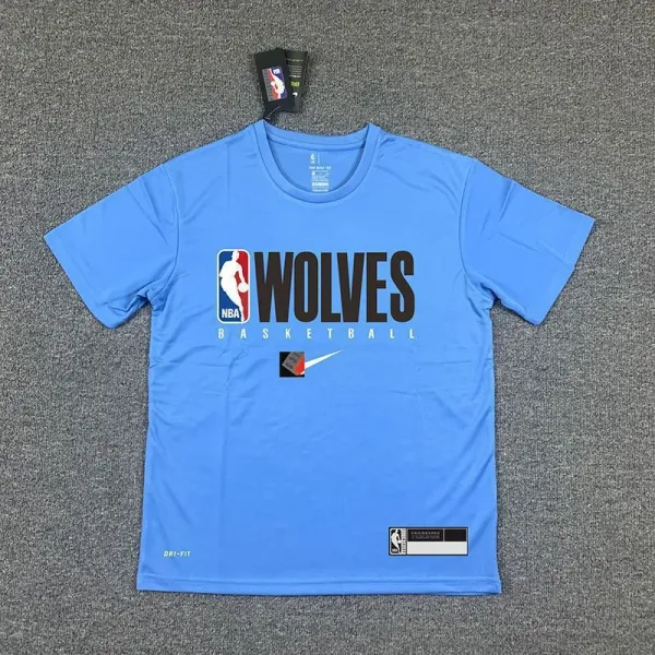 Nike Minnesota Timberwolves City Edition Dri-FIT T-Shirt Blue - 1
