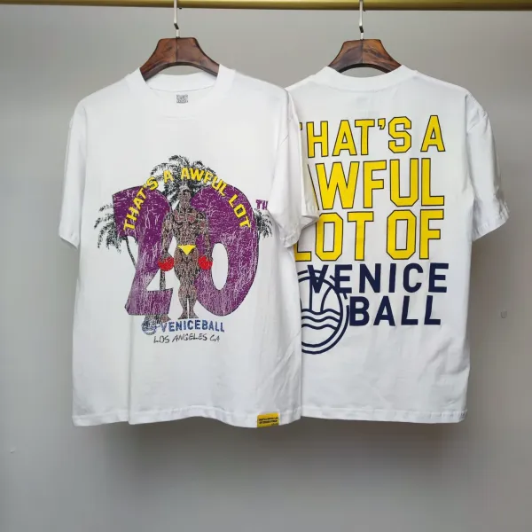 Design Veniceball x That's A Awful Lot Of Cough Syrup 'That's A Awful Lot' Graphic T-Shirt White T-Shirts - 1