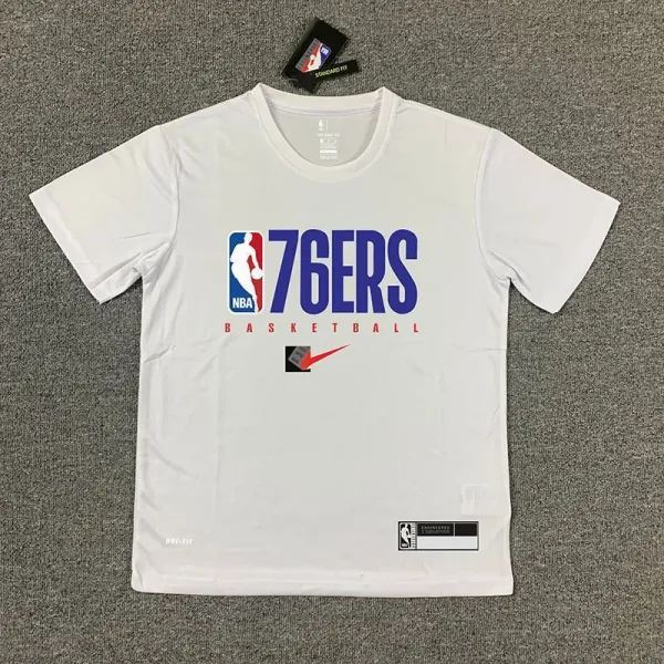 Philadelphia 76ers NBA Practice T-Shirt White - 1