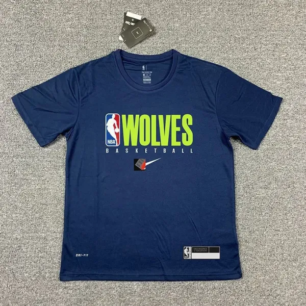 Nike NBA Minnesota Timberwolves Practice T-Shirt Navy - 1
