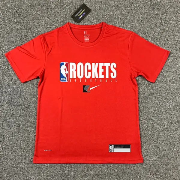 Nike NBA Houston Rockets Dri-FIT Red T-Shirt - 1