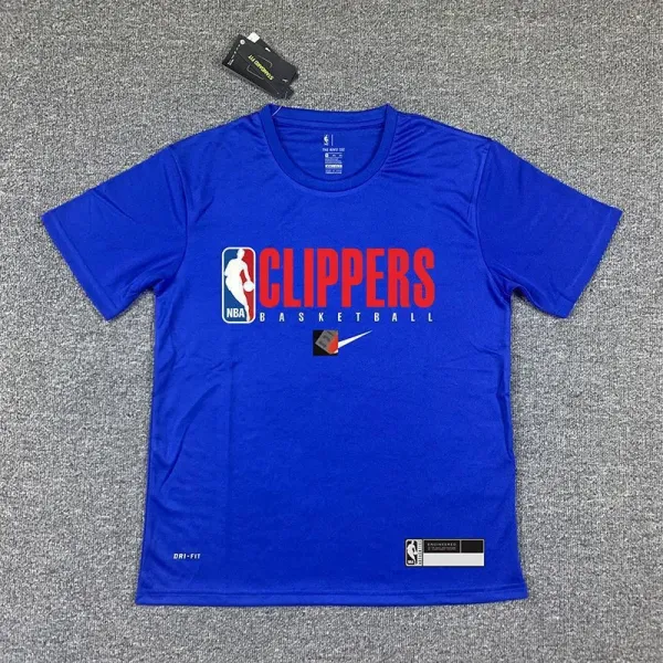 Nike NBA Clippers Practice Tee Royal Blue T-Shirt - 1