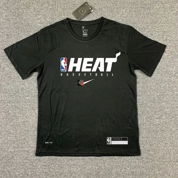 Miami Heat x Nike Dri-FIT NBA Team Tee Black T-Shirt - 1