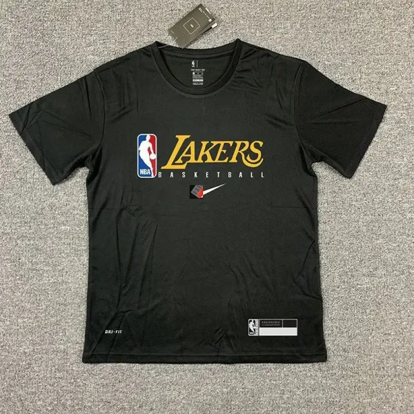 Los Angeles Lakers NBA Dri-FIT Practice T-Shirt Black - 1